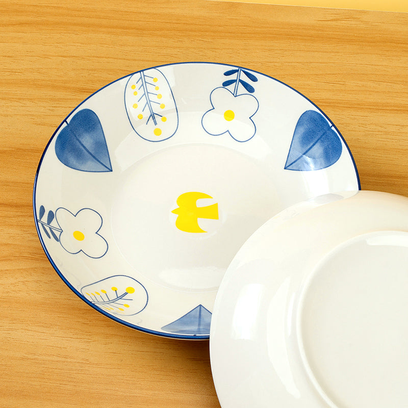 Printed 8-Inch Ceramic Plate – Spring Song Design