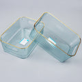 Gold-Rim Storage Box – Elegant Organizer